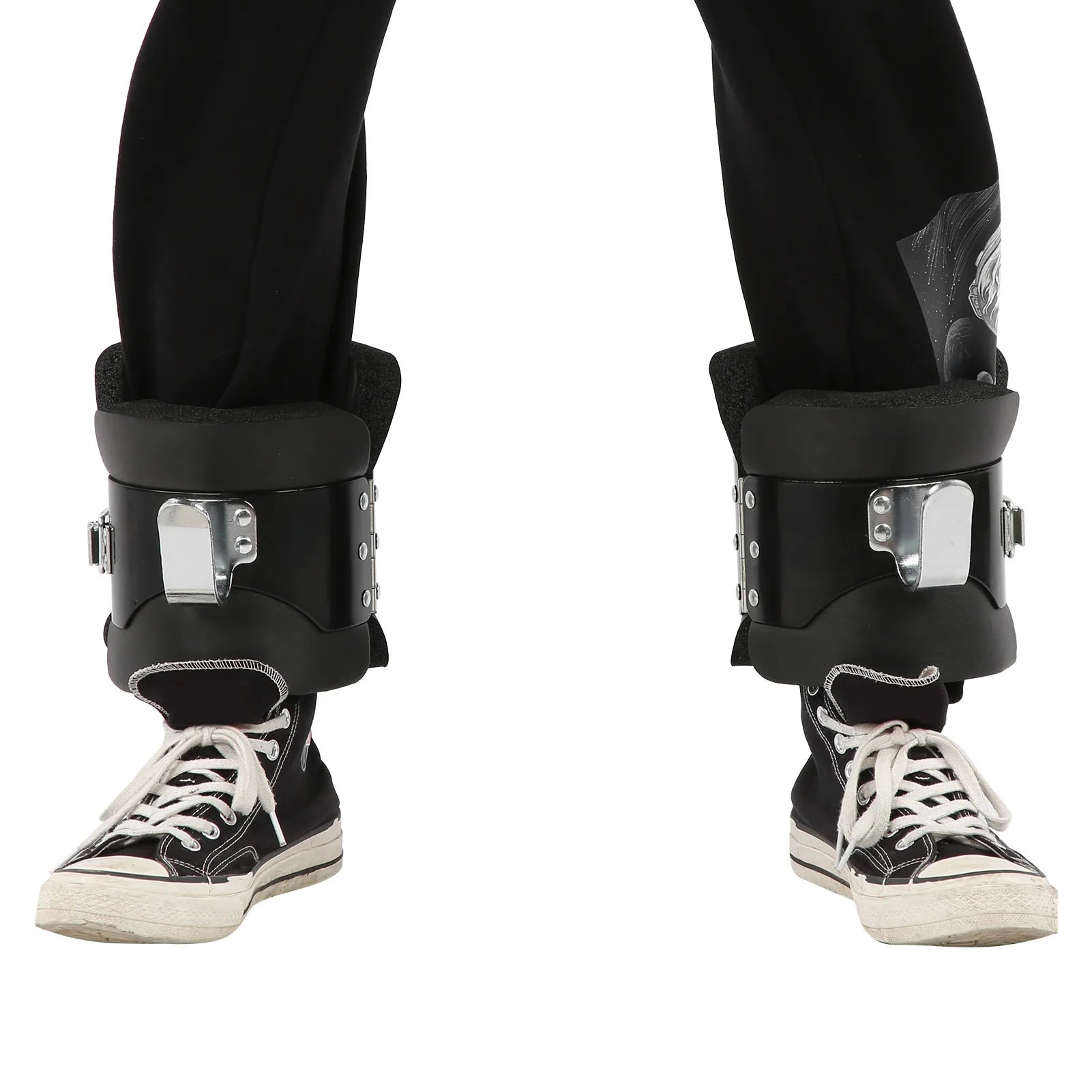 Pair of Hanging Pull up Boots Anti- Inversion Hang up Boots for Home Gym Fitness Neck Back Pain Relief Upside down Shoes